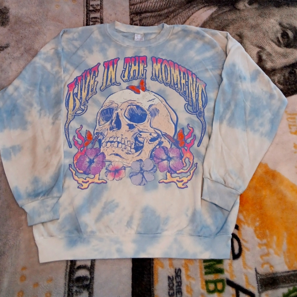 Live in the Moment Tie-Dye Sweatshirt